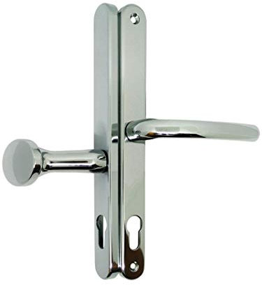Fab and Fix Lever Pad Offset Door Handle 92pz 62pz Chrome 240 Screw Fix