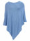 Zwillingsherz Poncho-Schal mit Baumwolle - Hochwertiges Cape für Damen - XXL Umhängetuch und Tunika mit Ärmel - Strick-Pullover - Sweatshirt - Stola für Sommer und Winter