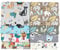 YYSZ Muster Baumwollstoff Stoffpakete, 8 Stueck 46 cm x 56 cm Patchwork, Baumwollstoff Meterware Stoffe Stoffreste Stoffpaket, Stoffe zum Nähen Patchwork Stoff Paket Stoffreste Nähstoffe