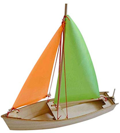 Fenteer DIY Boot Segelboot Segelschiff Modellbau Holzmodellbausatz Spielzeug Geschenk