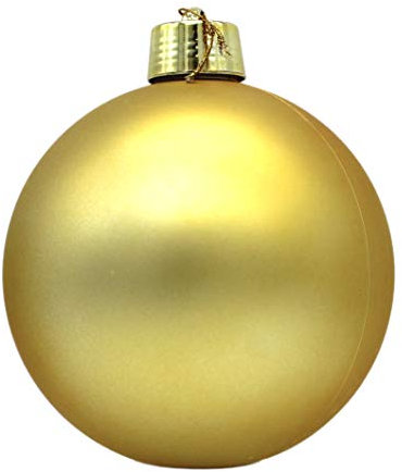 DARO DEKO Weihnachts-Kugel XXL Ø 20cm - 1 Stück Gold matt