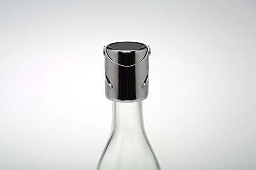 Brevetti Waf Set di 2 tappi per spumante compact | tappo per champagne | interno in silicone | metallo