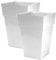 Moda Milano 28L 28 Litre Plastic Gloss Planters, Set of 2 - WHITE Colour - Dimensions: 46cm (H) x 31cm (W) x 31cm (D)