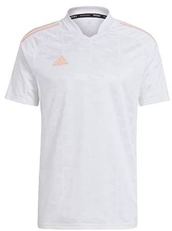 adidas Maglia Condivo 21 Uomo, Bianco/Rosa acceso, S