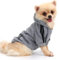 QiCheng&LYS Hunde Hoodie,Kleine Hunde Strickpullover Wintermantel Für Kleine Hunde (Grau, S)
