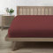 Spannbettlaken 135x200cm, Bettlaken 135x200 bis 30cm - Oeko-Tex Zertifiziert - Premium 100% Mikrofaser Weiches Spannbetttuch Leintuch Ganzjährig - Burgund