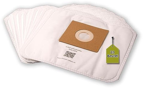 20 Staubsaugerbeutel kompatibel mit GRUNDIG VCC 3850 A, 20 Staubbeutel + 2 Mikro-Filter ähnlich Original Staubsaugerbeutel GRUNDIG VCC… Serie, Typ E - Hygiene Bag