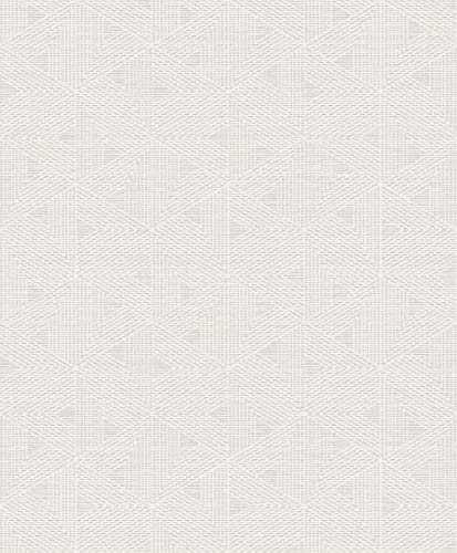 Brewster Marici Light Grey Triangle Wallpaper