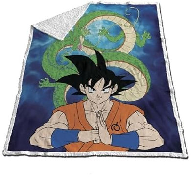 NEW IMPORT Manta Coralina Sherpa De Dragon Ball 120X150 cm, 022DBS-BL
