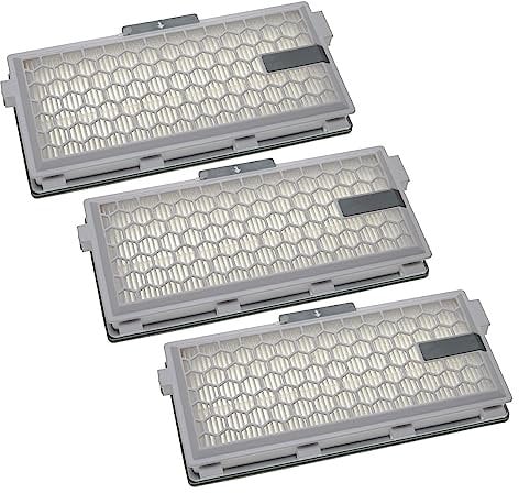 vhbw 3x Staubsaugerfilter kompatibel mit Miele Complete C3 Silence Ecoline Staubsauger - HEPA Abluft-Filter H13