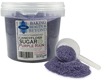 Baking Beauty and Beyond Premium Candy Floss Sugar 800g - Purple Rain Flavour