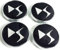 Nemeae Nabendeckel 4 STÜCKE 60mm für Citroen VTS Saxo Elysee DS3 DS6 DS7 C3 C4 C5 Car Rad Center Hub Cap Auto Styling Felgen Abdeckung Badge Emblem Aufkleber Radnabenkappen,Black