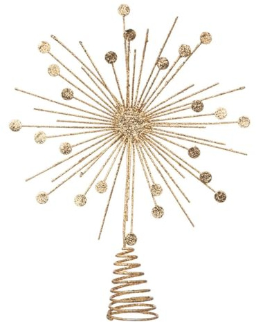 FEERIC LIGHTS & CHRISTMAS Christbaumspitze Marron glacé 100% Stahl H 27 cm