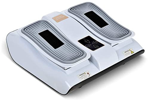 Foot Massager Platform, Power Legs Vibration Plate with Rotating Acupressure Heads Multi Setting Electric Foot Massager with Speed Regulation Function, Promote Blood Circulation