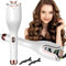 EUJAM Rizador de Pelo Automatico Rizador Pelo Ondas con 4 Ajustes de Temperatura, Cable Antienredos Giratorio de 360° Rizador Inteligente Portátil Rizadores para Cabello Medio y Largo