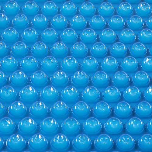 VINGLI 12Mil Solar Pool Cover 15FT Round Solar Blanket for Inground Pool and Above-Ground Swimming Pool, Blue (12')