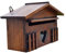 WHAMVOX Boîte Aux Lettres Murale Extérieure en Bois Rustique Résistante Aux Intempéries