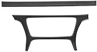LLL6zzzK ABS/Carbon Fiber Style Car Center Console Decoration Panel Trim,Car Water Cup Holder Cover Interior Accessories for Audi Q3 8U 2012-2017.