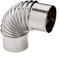 Ofenrohrbogen 90 Grad Schornstein Edelstahl Rauchrohr für Outdoor Camping Holzofen, Campingkocher Zubehör (70 mm)