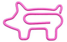 Rockreyoa Buntes Metall Büroklammern Tier-Büroklammern Mehrfarbig BüRoklammer, Herz, Flugzeugform, Hund, für Organisation von Büro- und Studentendokumenten, Lustige Geschenke Style 19 100 Stück