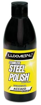 Lux Metal - Stainless Steel Polish Lucidante per Acciaio Inox 250 gr Pasta abrasiva lucidatura per acciaio inox lucida pulisce protegge rimuovi graffi auto moto carrozzeria (250 Gr)