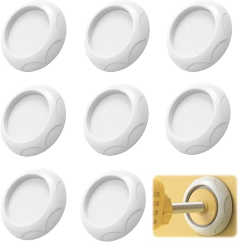 HAPPOW 8Pcs Baby Gate Wall Protector,Silicone Stair Baby Gate Extension,Stair Gate Fittings No Drilling，Durable Wall Saver Pads for Baby and Pet Safety,Rounded Corners