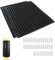2 Stück Kratzmatte Pferd mit 40 Heringen, 33x42cm Kratzbrett Anti Juckreiz Pad für Pferde & Rinder, Massagebürsten Set für Pferde, Pferd Zubehör für Kleine Bauernhöfe, Familienweiden, Ställe