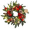 NZDFH Weihnachtskranz mit Beleuchtung 45cm Weihnachten Deko Weihnachten Türkranz Weihnachten Außen Adventskranz Künstlich Weinachtsdekorationen Weihnachtskranz Haustür Gewebter Rattankranz