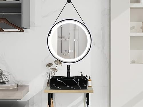 ZealWe Badmöbel Set Unterschrank 60 cm mit Waschbecken, Badezimmermöbel Waschtischplatte mit Aufsatzwaschbecken Oval, Badezimmerschrank Waschtisch Waschplätze für Gäste WC, Schwarz
