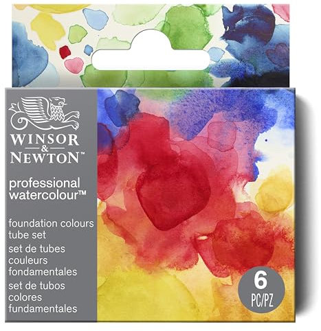 Winsor & Newton Professional Aquarelle Set 6 tubes 5ml Couleurs Fondamentales