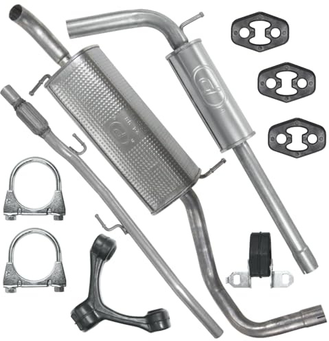 POLMOstrow Auspuff für Seat Ibiza 4 IV 6J 2010-2017 | Abgasrohr, Mitteltopf und Endtopf, Motoren: 1.2 TSI, Coupe, Fließheck, Kombi