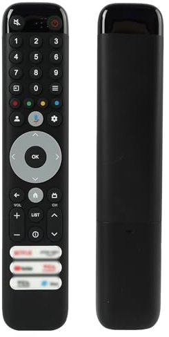 Mando Universal para televisores TCL 4K, Smart TV, Android Google TV Compatible con Modelos RC833, RC833F, ARC802N, RC802N, YUI1 – Sin función de Voz – Fácil configuración con Teclas de Acceso rápido