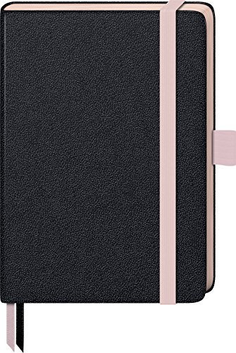 Brunnen 105571827 Notizbuch Kompagnon Trend, Hardcover, 9.5 x 12.8 cm, kariert, 192 Seiten, 1 Stück, rosa