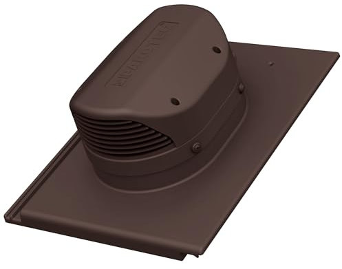 Parotec Flachlüfter für Braas - Tegalit Protegon Dachlüfter Entlüfter Lüftungsziegel (RAL 8017 - Braun)