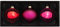 WeRChristmas Ruby Glaskugeln, Glas, Rot/Violett, 3-Piece, 3