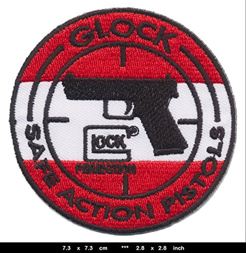 RG20 Glock Patches Aufnäher Bügelbild Waffen Pistolen Schützensport v3