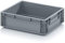 Auer Packaging Eurobehälter 40 x 30 x 12 Euro stapelbar 40x30x12 Lagerbox Eurobox kleine Plastikbox grau für Auto Regal Wohnmobil Lager Handwerk Heimwerker Box Plastik Kiste