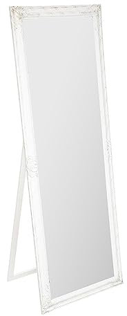 Atmosphera - Miroir sur Pied - Bois - Blanc 62x172 cm