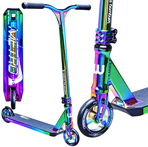 Longway Metro Stunt-Scooter Park Trick Tret Roller + F26 Sticker (2K19 H=79cm Rainbow)