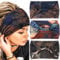 Zoestar Boho-Stirnbänder, breit, Batikfärbung, Yoga-Kopftuch, geknotet, Turban-Stirnband, Vintage, stilvolle Haarbänder, elastisch, dick, modisch, Haarschmuck für Damen und Mädchen (3 Stück)