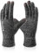 COOLJOB Handschuhe für Herren und Damen, Winter Warme Strickhandschuhe mit Touchscreen, Anti-Rutsch-Silikon-Punkte, Laufen, Fahren, Radfahren, Gehen, Wandern