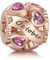 NINGAN October Birthstone Charms Rose Gold 925 Sterling Silver Love Heart Bead for Charm Bracelets and Necklaces with 5A Cubic Zirconia, Birthday Gifts