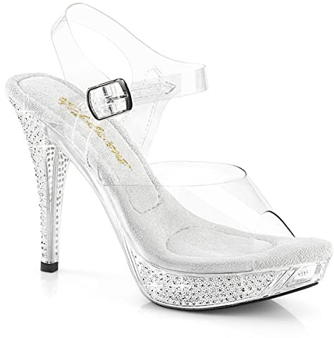 Pleaser Elegant-408 Clear/Clear / 7