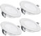 acegoo 4 x 12V Einbaustrahler Wohnmobil LED Einbauleuchte mit Ein/Aus-Dimmschalter&Blaues Nachtlicht Spot 3W 285lm Dimmbar Einbauspot Downlight für Boot Wohnwagen Camper Küche(Silber 4000K)