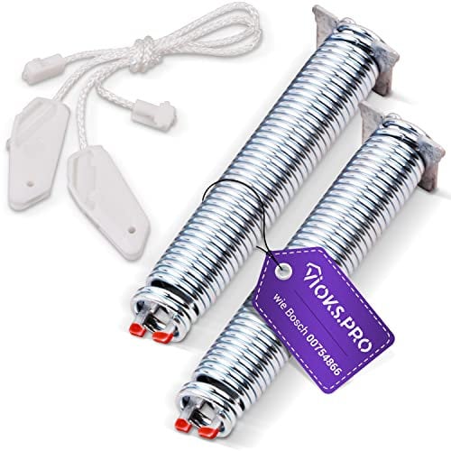 Vioks.pro Türscharnier Feder Set Rot Ersatz für 00754866 Bosch Feder Geschirrspüler & Balay Neff Viva Siemens Türfeder Geschirrspüler mit Seilzug