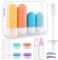 Silikon Reiseflaschen, 16 Stück Reiseset mit Silikon Reiseflaschen Auslaufsichere Travel Bottles und Reise Shampoo Behälter Praktisches Reiseflaschen Set (Rosa)