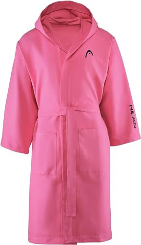 HEAD Active - Accappatoio Uomo e Donna con Cappuccio e Tasche, Accappatoio Microfibra Leggero a Rapida Asciugatura - Accappatoio Donna e Uomo Morbido, Assorbente e Salvaspazio
