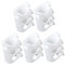 CHILDWEET 5 Pcs 1 Set Shower Suction Cup Bracket Shower Head Clip Shower Head Clamp Coat Hose Holders Wall Shelf Brackets Shower Head Bracket White Sprayer Wall-Mounted, 6x3x4cm, PA212314U14FR6T6