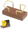 Porte-cartes de visite en bois de noyer, Porte Cartes de Visite en Bois, Porte-Cartes de Visite de Bureau, Rangement pour cartes de visite, pour bureau magasin stand d'exposition - Marron
