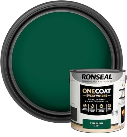 Ronseal One Coat Everywhere Paint Evergreen Matt 2.5L